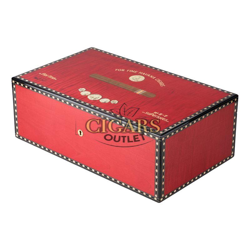 Elie Bleu Humidor Medal Red 120 Piece